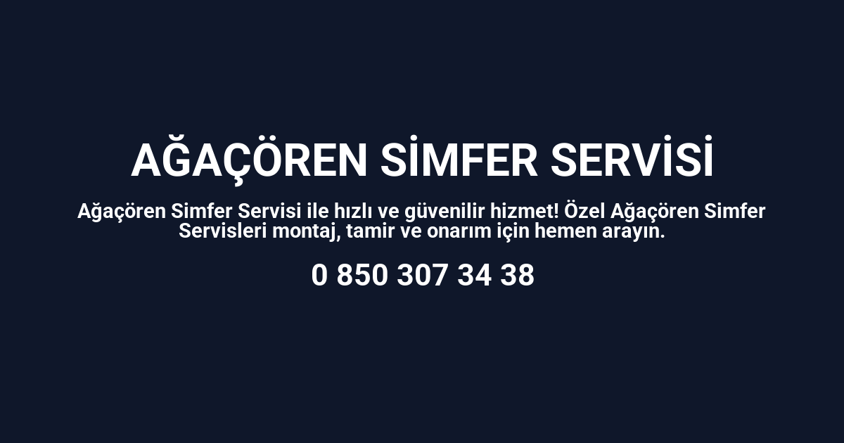Ağaçören Simfer Servisi
